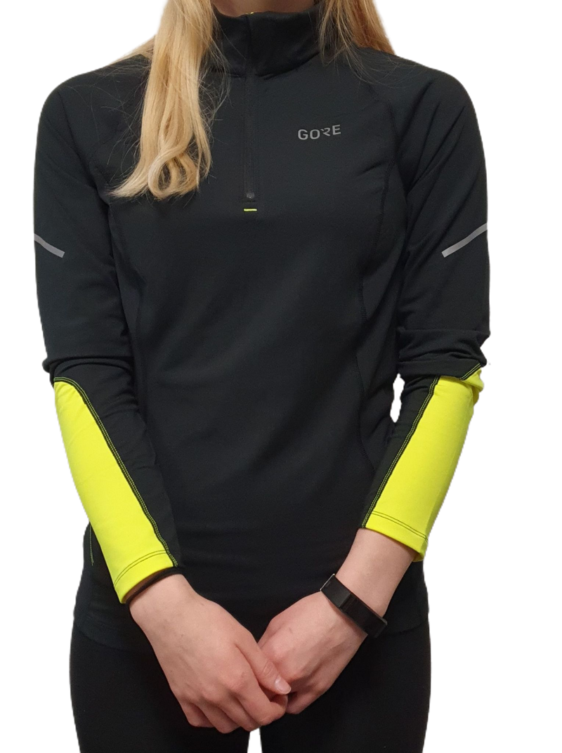 Mid Long Sleeve Zip Shirt Women