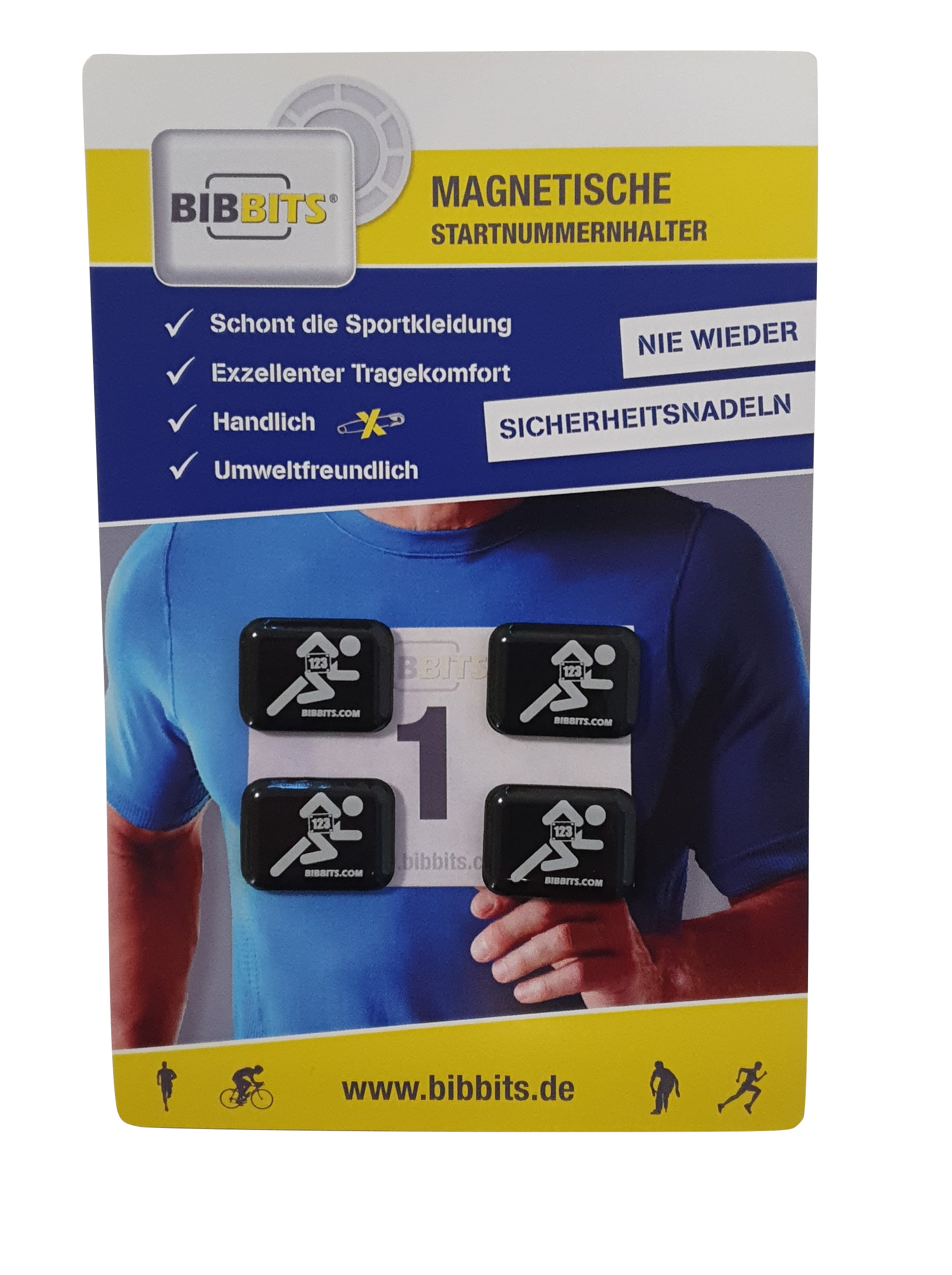 Magnetische Startnummernhalter
